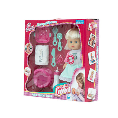 Baby Luna Altını Islatan Yemek Setli̇ Bebek Baykuşlu Elbi̇se