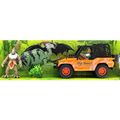 Dinozor Avcısı Jeepli Oyun Seti  D124-58