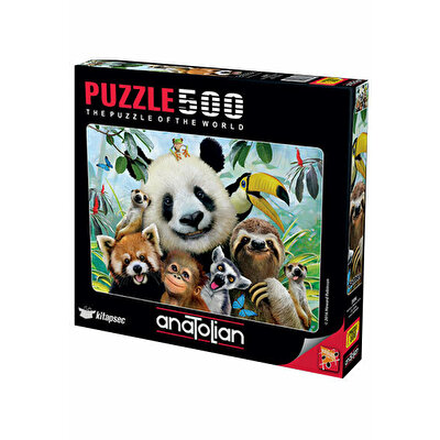 Anatolian 500 Parça Puzzle Hayvanat Bahçesi Selfie