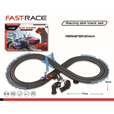 Pilli 2 Araçlı Yarış Seti 1:64 Kırmızı Lacivert Araba