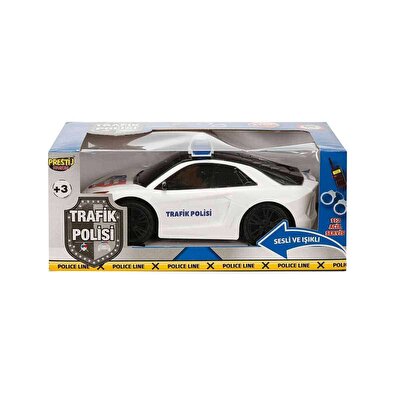 Kutulu Sesli Müzikli Trafik Polis Arabası