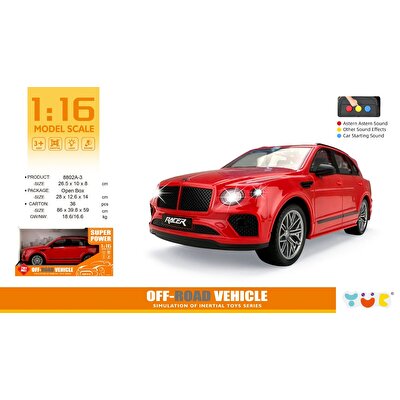 Sür Gitsin Işıklı ve Sesli Kırmızı Makam Arabası