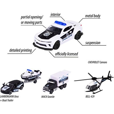 Majorette Police Force 4'lü Koleksiyon Paketi