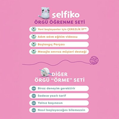 Kedoli Örgü Öğrenme Seti