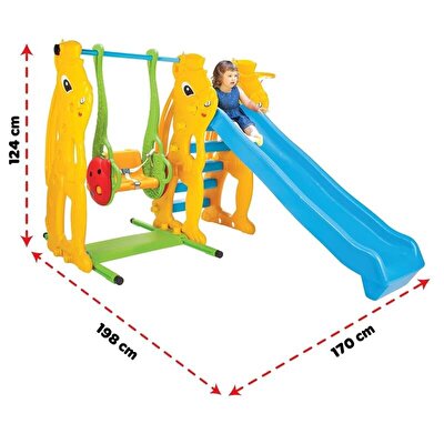 Pilsan Sincap Kaydırak Ve Salıncak Seti
