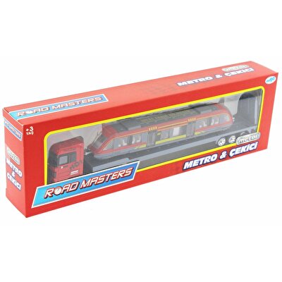 Road Masters Metro ve Çekici Kırmızı Vagonlu