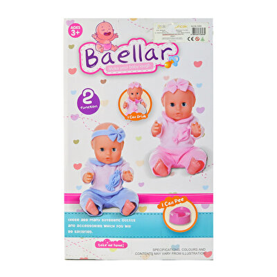 Biberonlu Bebeğim Mavi
