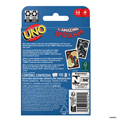 UNO The Amazing Spider-Man Kartlar HXY08