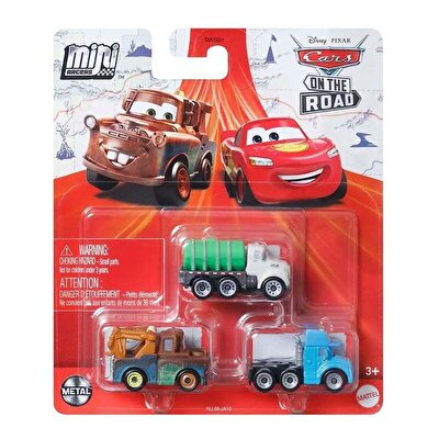 Cars Mini Karakter Arabalar Üçlü Paket HLL66