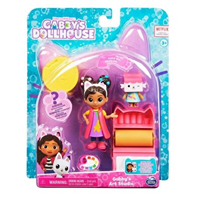 Gabby's Dollhouse Cat Tivity Aksesuarlı Oyun Seti Art Studio
