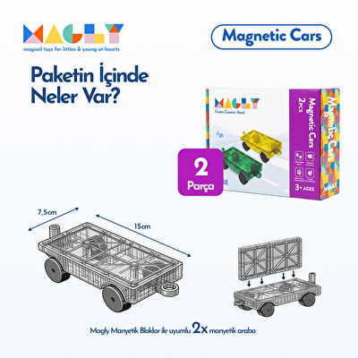 Magnetic Cars Manyetik Araç Oyun Seti