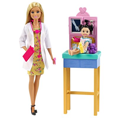 Barbie Ben Büyüyünce Oyun Seti Çocuk Doktoru Bebek GTN51