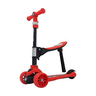 Hattrick Koltuklu Işıklı 3 Tekerlekli Scooter Scs140