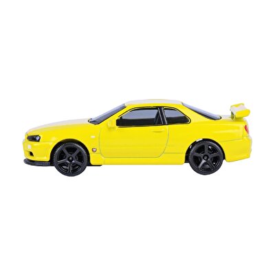 Majorette Japan Serisi Premi̇um Arabalar NIissan Skyline GT-R (R34) Sarı