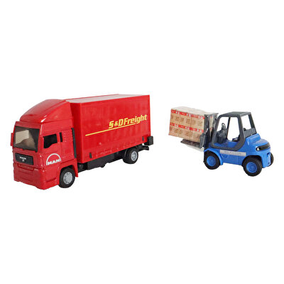 Teama 1:48 Man Kargo Kamyonu Kırmızı