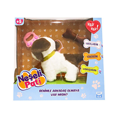 Neşeli̇ Pati Kahverengi Beyaz Köpek