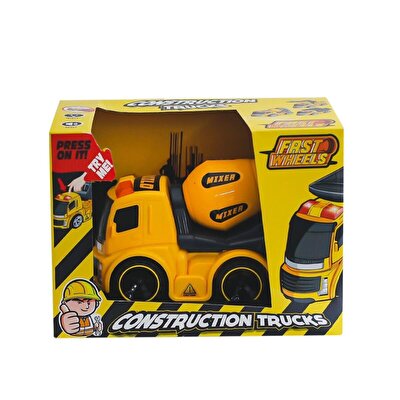 Fast Wheels Sesli ve Işıklı İnşaat Araçları Mikser Kamyon