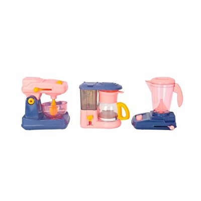 Pembe Mi̇kser. Kahve ve Hamur Maki̇nesi̇ Mutfak Seti̇m