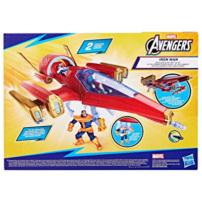 Marvel Avengers Epic Hero Serisi Iron Man Repulsor Blast Savaş Jeti ve Aksiyon Figürü F9329
