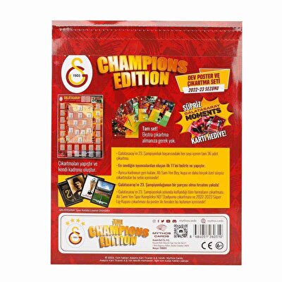Galatasaray The Champions Edition 2022 23 Sezonu Dev Poster ve Çıkartma Seti