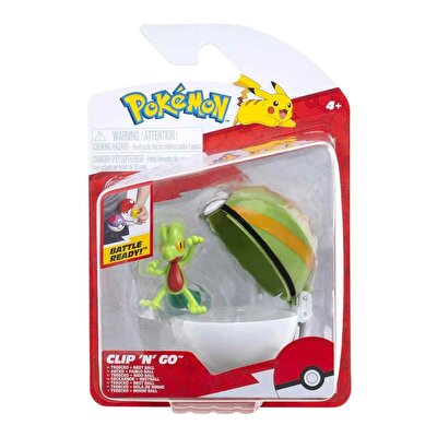 Pokemon CIip 'N' Go Figür S3 Treecko ve Nest Ball