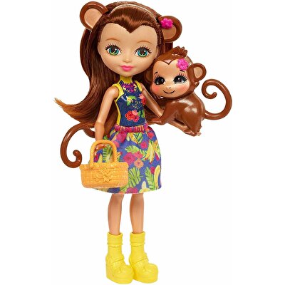 Enchantimals Bebek ve Aracı Seti Maymun Merit FCG93