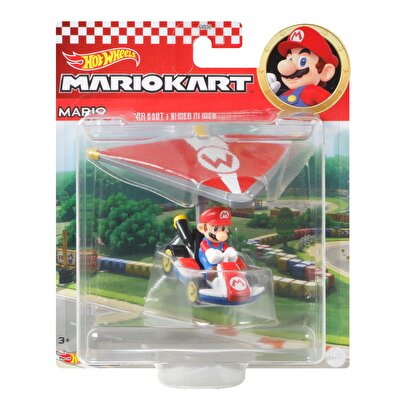 Hot Wheels Mario Kart Planörlü Araçlar Mario GVD31