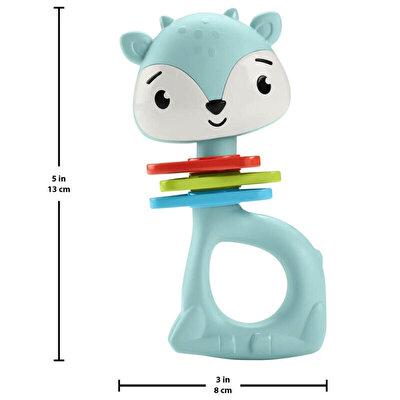 Fisher Price Eğlenceli Dostlar Dişlik ve Çıngıraklar Clackin Fun Fawn HKD68