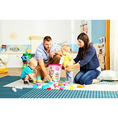 Mega Bloks First Builders 80'li Blok Torbaları Pembe DCH62