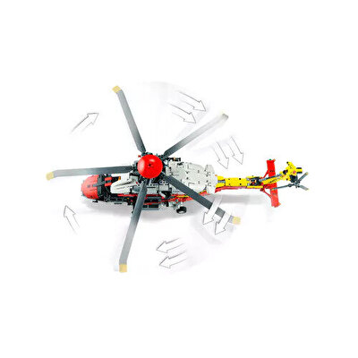 LEGO Technic Airbus H175 Kurtarma Helikopteri 42145