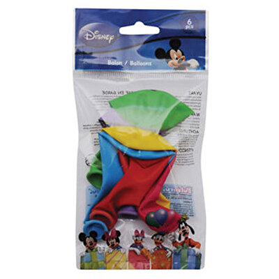 Parti̇ Mlz Mickey Clubhouse Poşet İçi̇ 6 Lı Balon