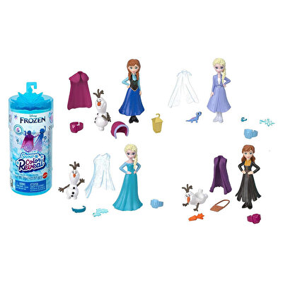 Disney Karlar Ükesi Color Reveal Renk Değiştiren Prenses Bebekler Sürpriz Paket HMB83