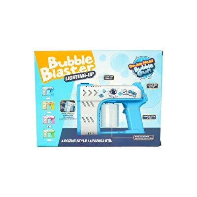 Bubble Blaster Işıklı ve Müzikli Çift Çıkışlı Köpük Tabancası Mavi