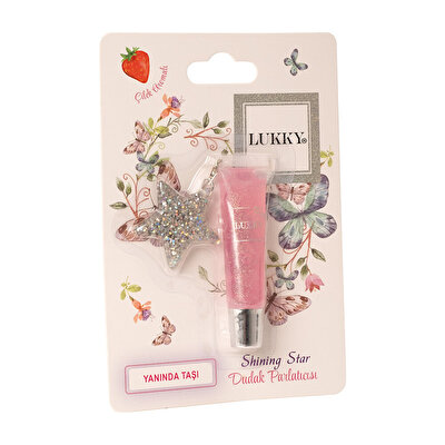 Lukky Simli Çilek Aromalı Lila Dudak Parlatıcısı