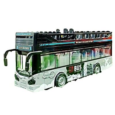 Sür Gitsin Üstü Açık Sesli Müzikli Otobüs 30 Cm