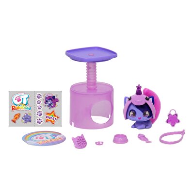 QT Kittie Gökkuşağı Serisi Sürpriz Aksesuarlı Yavru Kedi Rocky