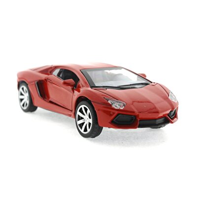 Diecast Sesli Işıklı Arabalar - Kırmızı Lamborghini