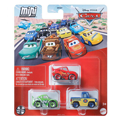 Cars Mini Karakter Arabalar Üçlü Paket JBH22