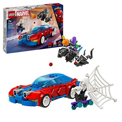 LEGO Marvel Örümcek Adam Yarış Arabası ve Venom Green Goblin 76279