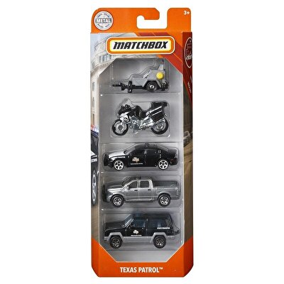Matchbox Beşli Araba Seti Texas Patrol FMV35
