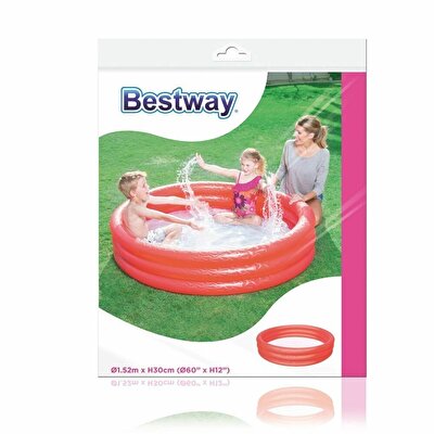 Bestway Çocuk Havuzu 3 Bölmeli Kırmızı152x30 cm.