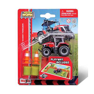Mi̇ni̇ Work Machi̇nes Traktör Oyun Seti̇ Massey Ferguson