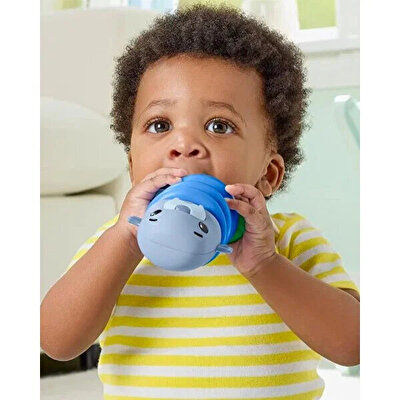 Fisher Price Deniz Dostları 2'si 1 Arada Silikon Çıngırak Walrus JHB56