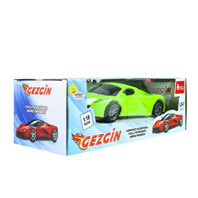 1:18 Pilli Uzaktan Kumandalı Full Fonksiyon Yeşil Gezgin Araba