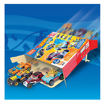 Mega Bloks Hot Wheels Aksesuarlı 4lü Araç Seti