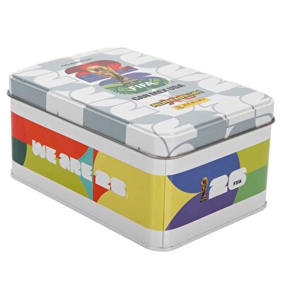 FIFA World Cup 2026 Adrenalyn XL Trading Card Metal Kutu Beyaz