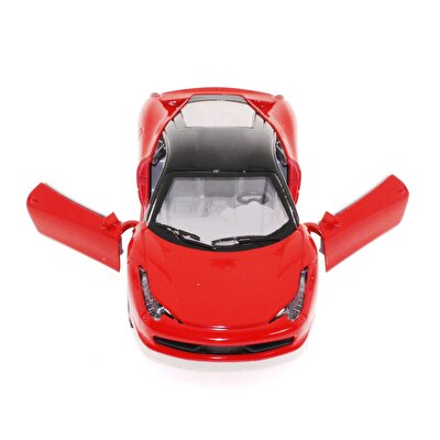 Diecast Sesli Işıklı Arabalar - Kırmızı Ferrari