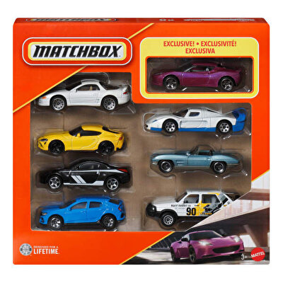 Matchbox 1:64 Ölçekli Metal 8'li Araba Seti JJP50