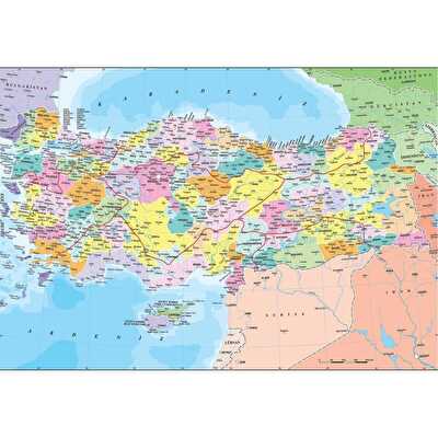 Anatolian Türkiye Siyasi Haritası 260 Parça Puzzle