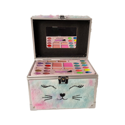 Lukky Kedili Peluş Makyaj Çantası